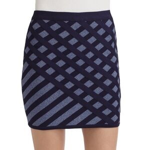 Stretta Aria Bandage Skirt in Blue l Size Medium